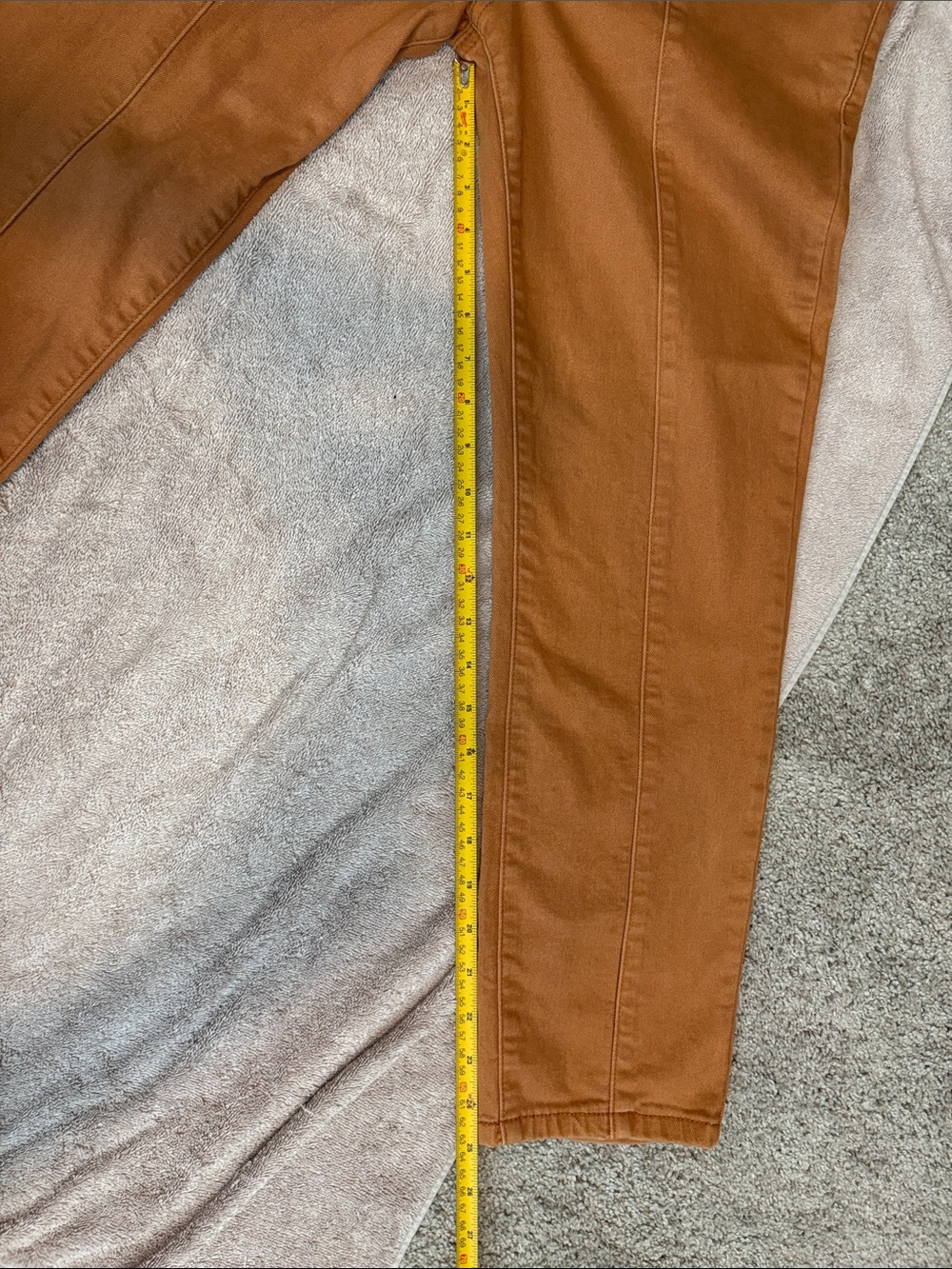 NWOT Blue Caroline Women's High-Rise Straight Leg Jeans in Rust Brown - 10/30 - Picture 9 of 10